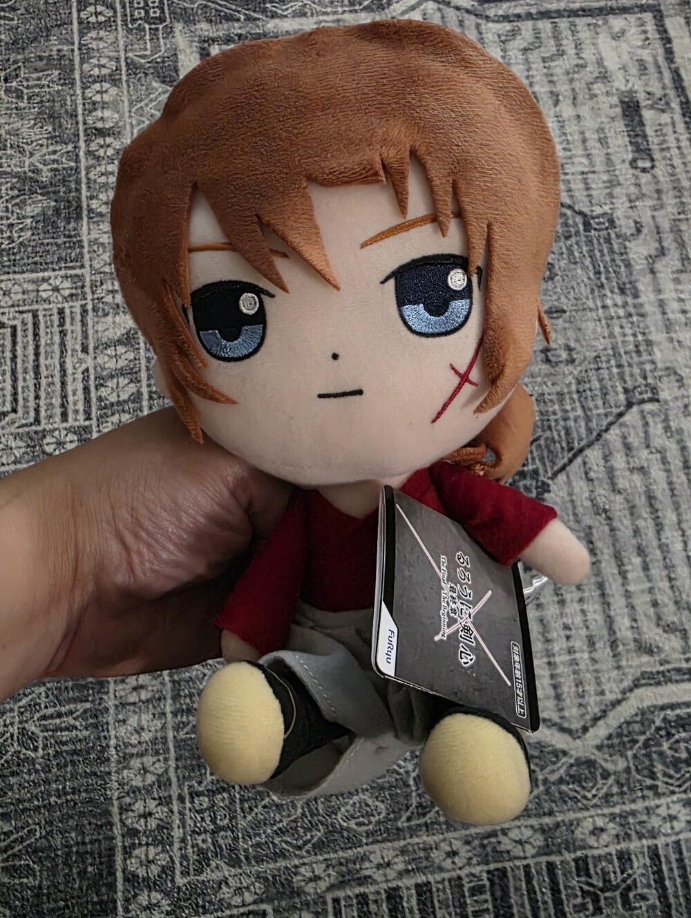 FuRyu Rurouni Kenshin Kenshin Himura 9" Plush Japan Import needs new battery New
